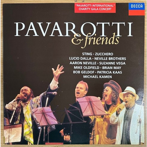 중고LP) Pavarotti & Friends - Charity gala concert 파파로티와 친구들(스팅/수잔베가) 자켓M/음반NM-