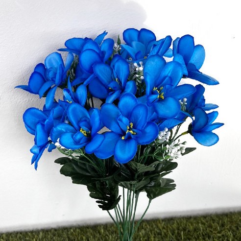 고급 성묘를 위한 밝고 화려한 조화 꽃 산소