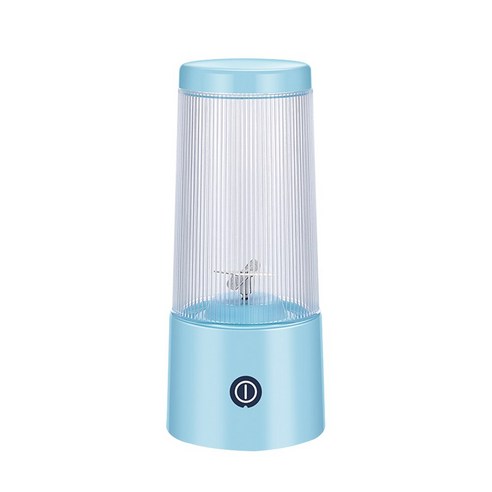 [XIG] 350ml 미니 휴대용 무선 Juicer 블렌더 전기 음식 스무디 프로세서 믹서 메이커 기계 핸드 헬드 과일 압착기, Light Blue