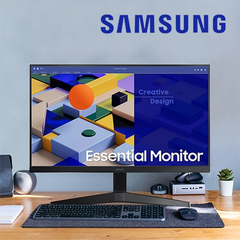 삼성전자 삼성 S22C310 22인치 IPS 모니터 S22C310 75Hz 베젤리스 FreeSync 눈 보호, LS22C310EAKXKR