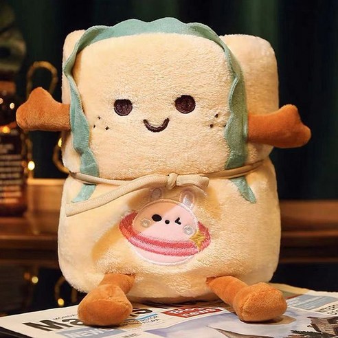 무릎 어깨 담요 인형 학생 카페무릎담요