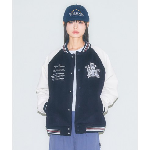 LMC UNION ANGEL VARSITY JACKET navy