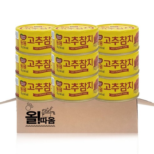 동원 고추참치, 100g, 9개