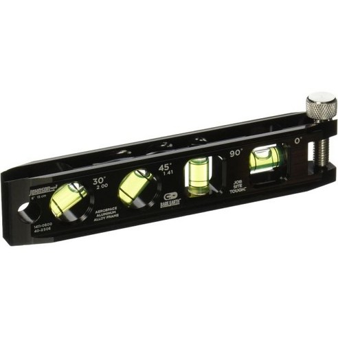 디지털 레벨 측정기 Johnson Level Tool 1411-0600 Billet Torpedo Level 6인치 by