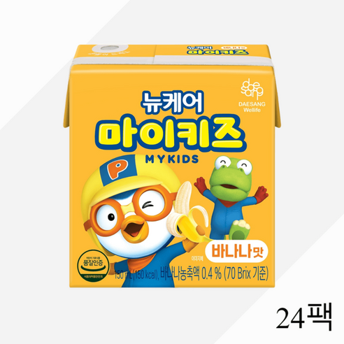 뉴케어 마이키즈 바나나맛 아이간식 150ml 24팩