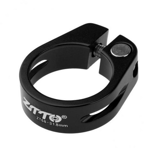 자전거 시트 포스트 클램프 초경량 잠금 자전거 시트 포스트 클립, {"색상":"블랙 31.8mm"}, {"수건소재":"알루미늄 합금"}