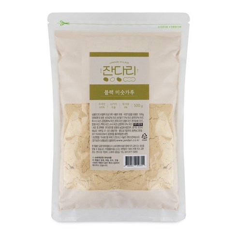 잔다리 블랙 미숫가루 500g 600g 블랙푸드 12가지 곡물 간편식 아침식사대용, 1개