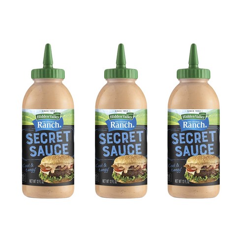 히든밸리 랜치 시크릿 소스, 3개, 354.9ml