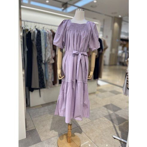 올리브데올리브 스퀘어넥 벨티드 셔링원피스 yw3mo303(184506 )