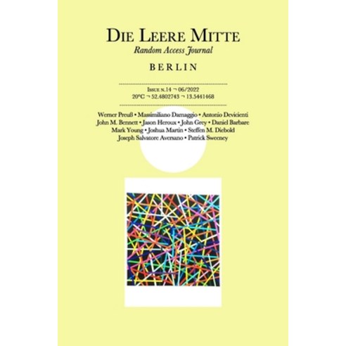 (영문도서) Die Leere Mitte: Issue 14 - 2022 Paperback, Independently Published, English, 9798835347988