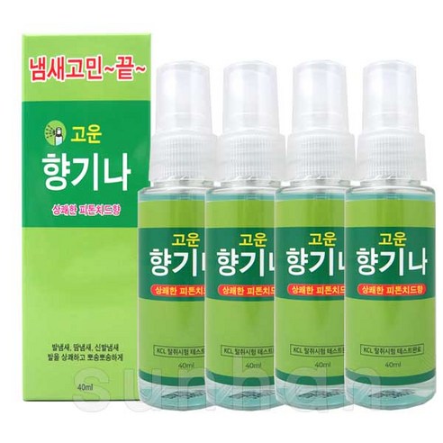 고운 향기나 (상쾌한 피톤치드향) 발/땀/신발/냄새 제거 탈취 스프레이, 2개, 40ml