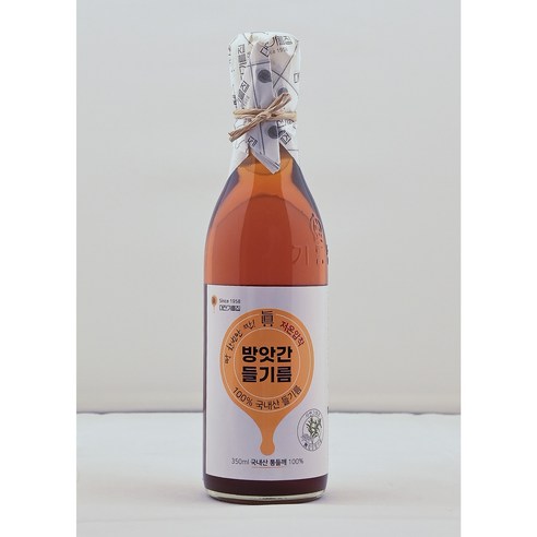 60년전통 대전기름집 100% 국산 들기름 350ml 고소한 들기름, 1개