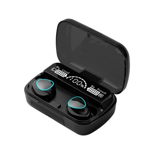 [XIG] Tws 블루투스 5.1 이어폰 3500Mah 충전 박스 무선 헤드폰 9D 스테레오 스포츠 방수 이어폰 마이크, 블랙 1, 협력사