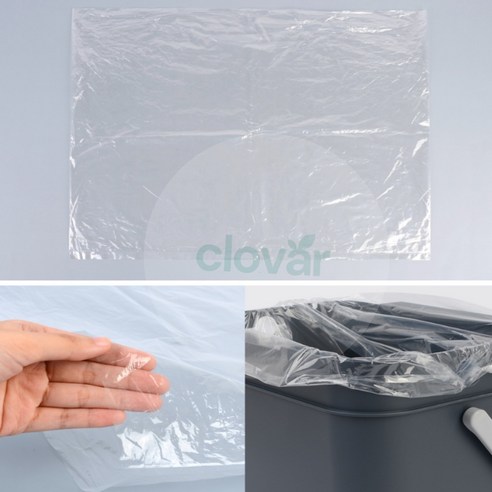 클로버잡화 걸이형 쓰레기통 전용봉투 리필 50매 다용도봉투