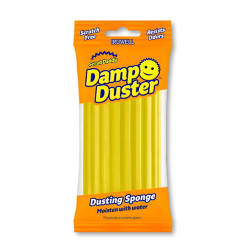 [100%정품] 스크럽대디 먼지 더스트 청소 스펀지 Scrub Daddy Damp Duster 회색, 1개