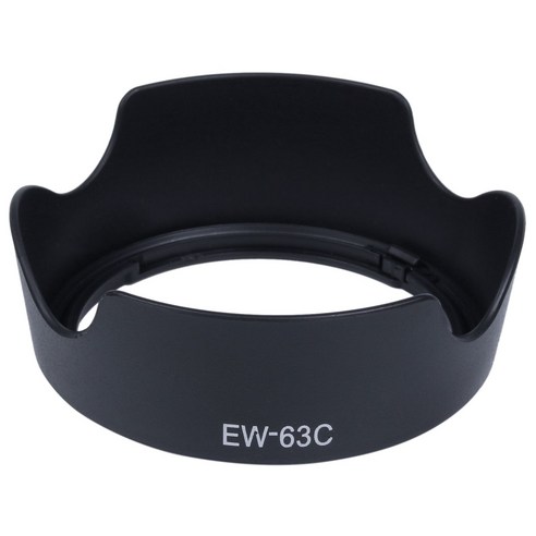 AFBEST 렌즈 후드 카메라 EW-63C EW63C for Canon EF-S 18-55mm F/3.5-5.6 IS STM, 검정