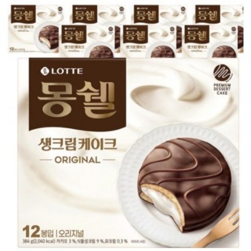 몽쉘 생크림케이크 오리지널, 384g, 10개