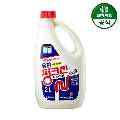 유한락스 펑크린 배수구세정제, 2L, 6개