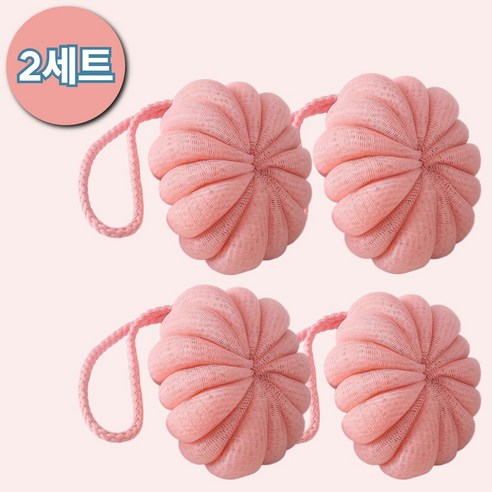 샵베이 담유 초저자극 버블 컬러 샤워볼 4P 고급재질 초대형 거품 잘나고 잘 안풀리는, 핑크, 2세트