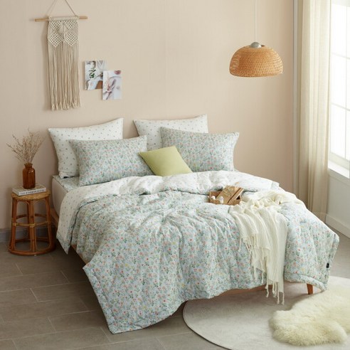 산뜻한 민트, 부드러운 아사면으로 완성하는 꿈결같은 휴식