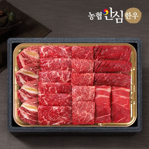 품질과 가치가 검증된 1등급 한우 모듬채반