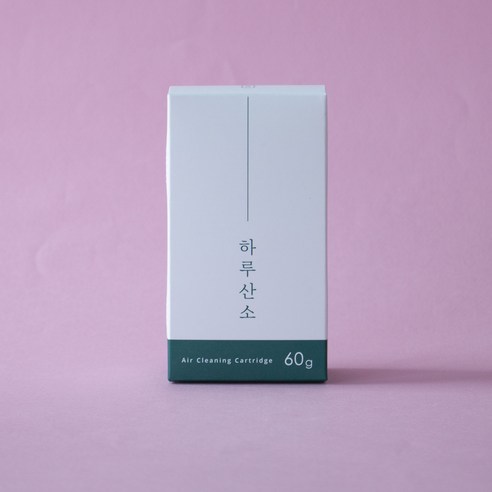 하루산소 M (60g) 고체산소 가정용 산소발생기 공기정화 산소한그루 산소캔 휴대용 차량용, 3개