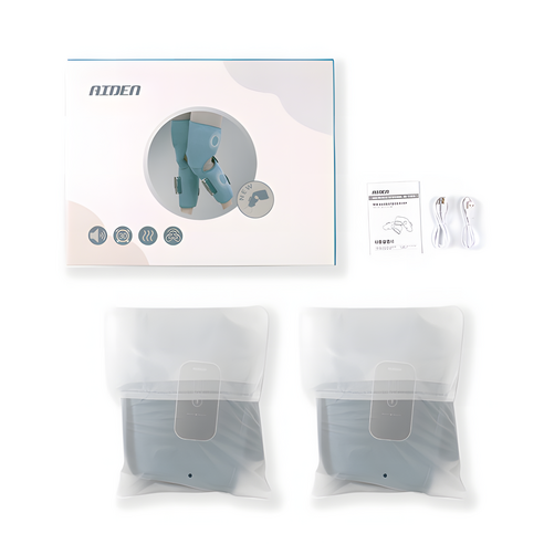 NEW 아이든 피로싹 다리 마사지기 PRO 에어 올인원 무선 3D입체 공기압 레그솔루션 음성안내기능 허벅지 종아리 안마기(좌/우 세트), 1개(오른쪽+왼쪽 세트)