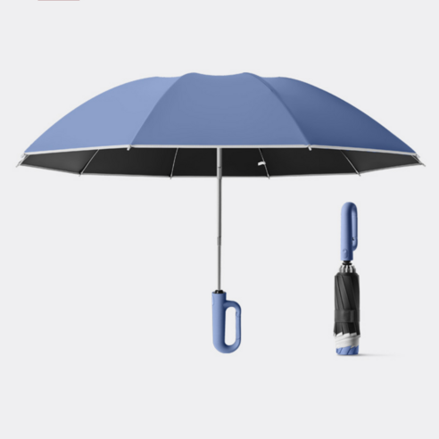 코지웨이브 자동 3단 고리형 거꾸로 우산