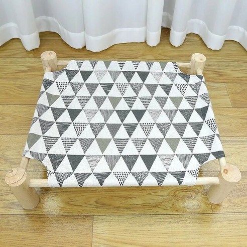 어린이 아기 주니어 키즈 초등학생 동물 인형 침대 높이 고양이 해먹 나무 캔버스 라운지 작은 토끼 개용 내구성 애완 하우스 용품, [04] 1pc