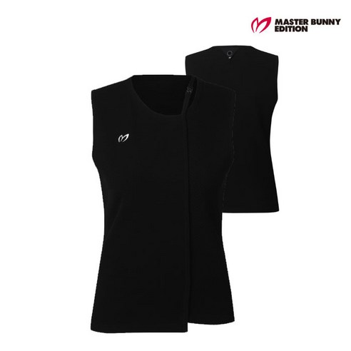 마스터바니여성골프웨어 추천상품 마스터바니에디션 골프여성 언밸런스 니트 베스트 M421B3SV151_BK