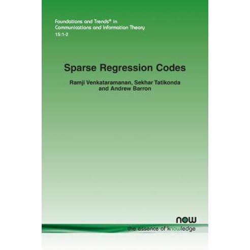 (영문도서) Sparse Regression Codes Paperback, Now Publishers, English, 9781680835809