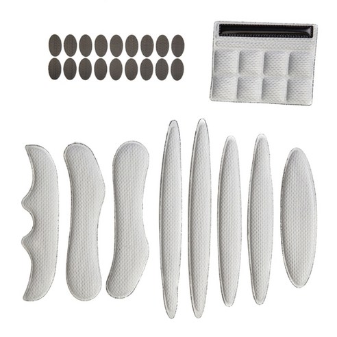 27pcs 헬멧 패딩 폼 키트 자전거 자전거 헬멧 교체 패드 자전거 오토바이 사이클링을위한 범용 헬멧 폼 패드, 회색