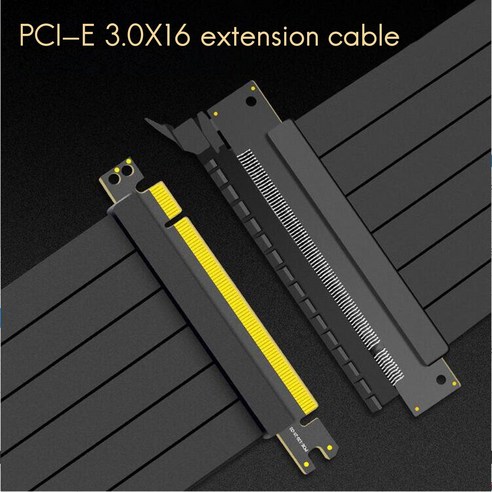 Lopbinte PCIE 3.0 16X 그래픽 카드 확장 케이블 어댑터 180도 90도 전체 속도 차폐 방지 안정성, 1