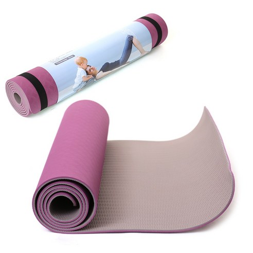 라온핏 퍼플그레이 TPE 요가매트 1개 tpe매트