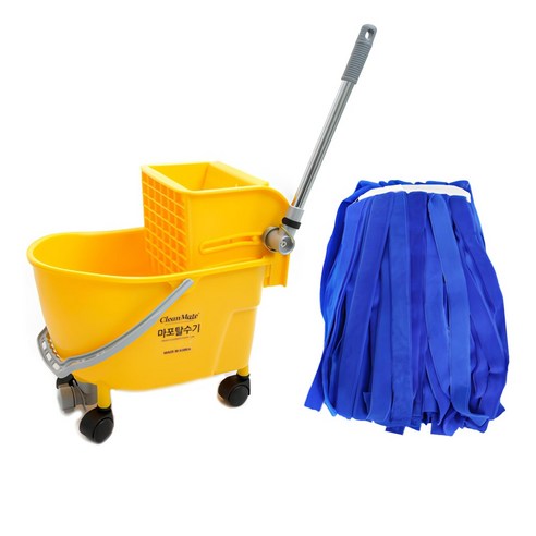 크린메이트 마포 대걸레짤순이 + 극세사마포 세트: 깨끗한 일상을 위한 현명한 선택 대걸레짤순이