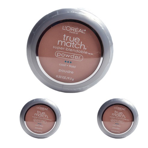 로레알파리 트루 매치 슈퍼-블렌더블 파우더 9.5g, Shell Beige, 3개