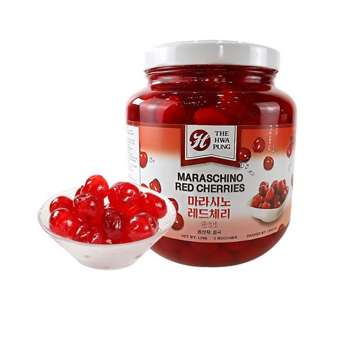 (배터짐) 화붕THP 마라시노 홍체리(꼭지없음 대병) 레드체리 통조림