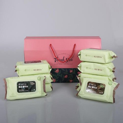깨끗함과 마음을 전하는 헬케어 에코 물티슈 드림 선물세트