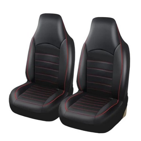 AUTOYOUTH PU 가죽 앞 카시트 커버 하이 버킷 블루 자동차 인테리어 308 CC 포커스 III 골프 VII, 01 Red-2PCS_01 CHINA