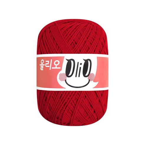 울클럽 올리오 뜨개실 70g 1볼, 730 리얼레드