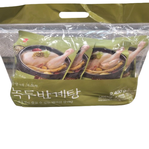 트레이더스 마니커 녹두반계탕 600g X 4입 아이스박스+아이스팩 /냉장식품, 4개