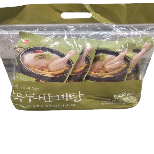 트레이더스 마니커 녹두반계탕 600g X 4입 아이스박스+아이스팩 /냉장식품