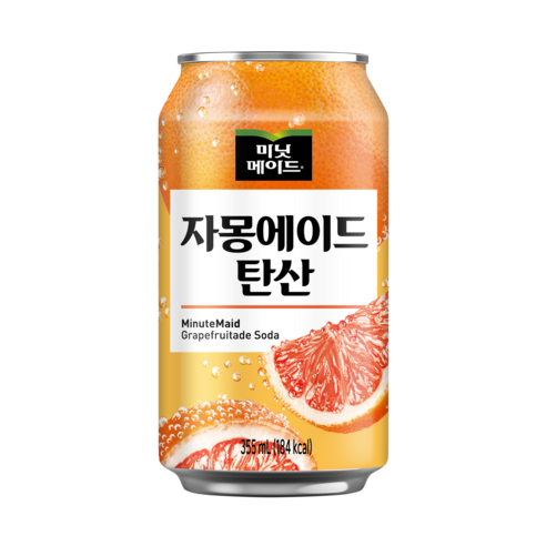 미닛메이드 자몽에이드 탄산음료, 355ml, 24개 미닛메이드조이