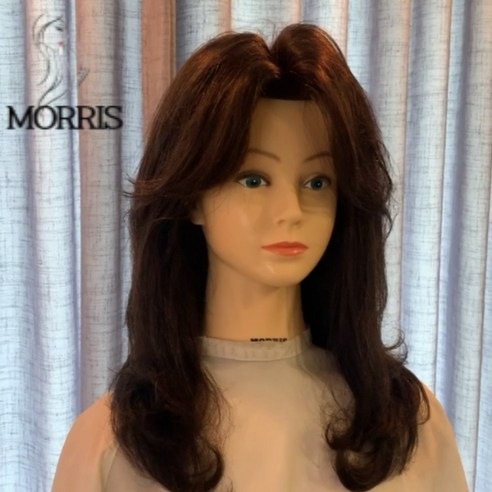 꿈을 디자인하는 첫걸음: 모리스 80% 인모 연습용 미용 가발 모리스가발