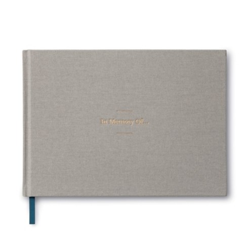 (영문도서) In Memory Of... -- A Memorial Guest Book Hardcover, Compendium Publishing & Com..., English, 9781946873545