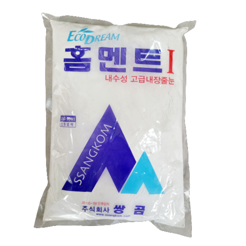 쌍곰 홈멘트 줄눈 시멘트 백색 2kg 4개 묶음, 1개