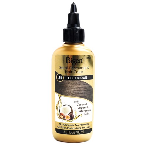 Bigen 세미-퍼머넌트 헤어 컬러 88ml, Lb4 Light Brown, 1개