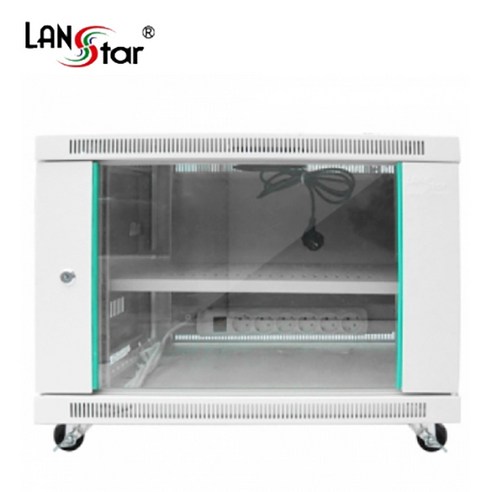 랜스타 9U 허브랙 아이보리 500x500x600 LS-500H, 1개