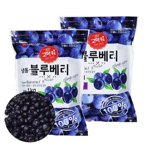 손씨푸드 1+1 프리미엄 냉동 블루베리 1kg x 2, 2개