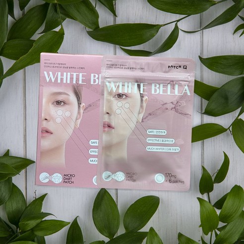 붙이는 화이트닝 케어, 화이트벨라로 빛나는 피부를 완성하세요.